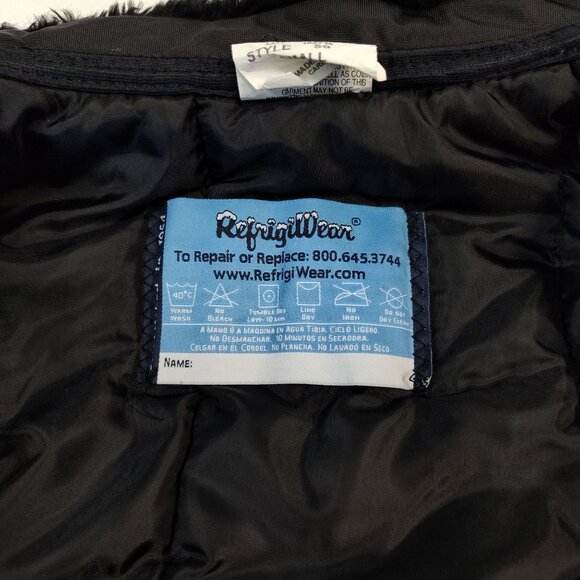 RefrigiWear Insulated Bomber Jacket Full Zip Ribbed Cuffs & Waist Men Small USA - Picture 5 of 13